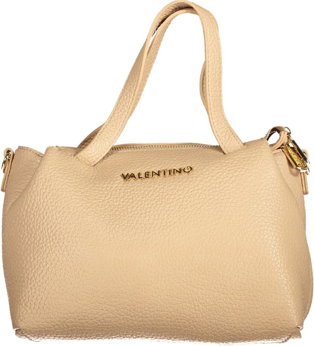 Valentino by Mario Valentino Mario Valentino Beige Polyurethane Women Handbag Zwart