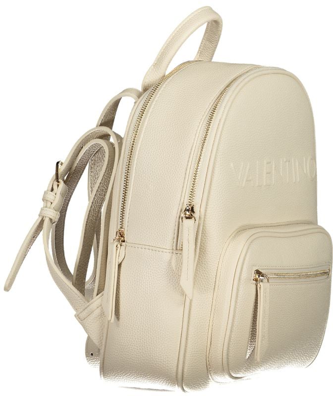 Valentino by Mario Valentino Mario Valentino Beige Polyurethane Women Backpack Beige