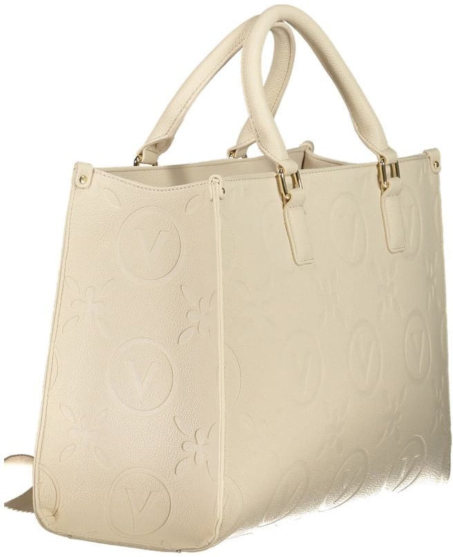 Valentino by Mario Valentino Mario Valentino Beige Polyurethane Women Handbag Beige