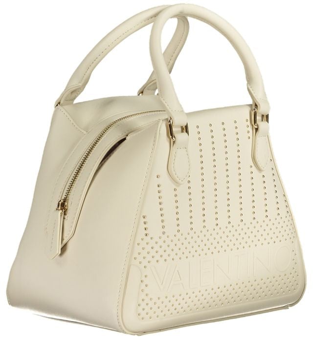Valentino by Mario Valentino Mario Valentino Bianco Polyurethane Women's Bag with Handles and Shoulder Strap Roze