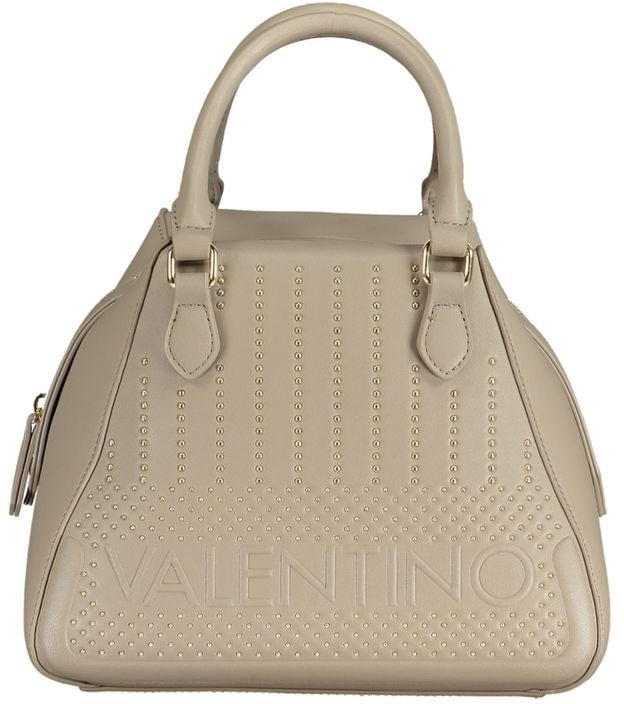 Valentino by Mario Valentino Mario Valentino Beige Polyurethane Women Handbag Maroon
