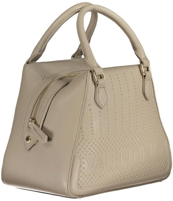 Valentino by Mario Valentino Mario Valentino Beige Polyurethane Women Handbag Maroon