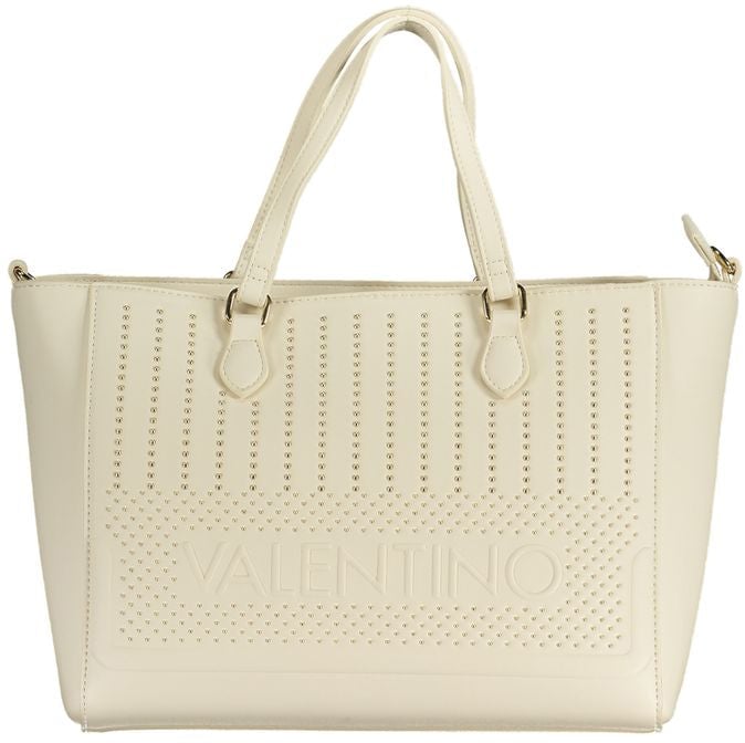 Valentino by Mario Valentino Mario Valentino White Polyurethane Womens Bag with Handles Roze