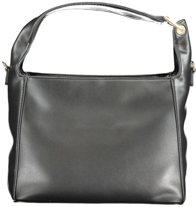 Valentino by Mario Valentino Mario Valentino Nero Polyurethane Women's Bag Zwart