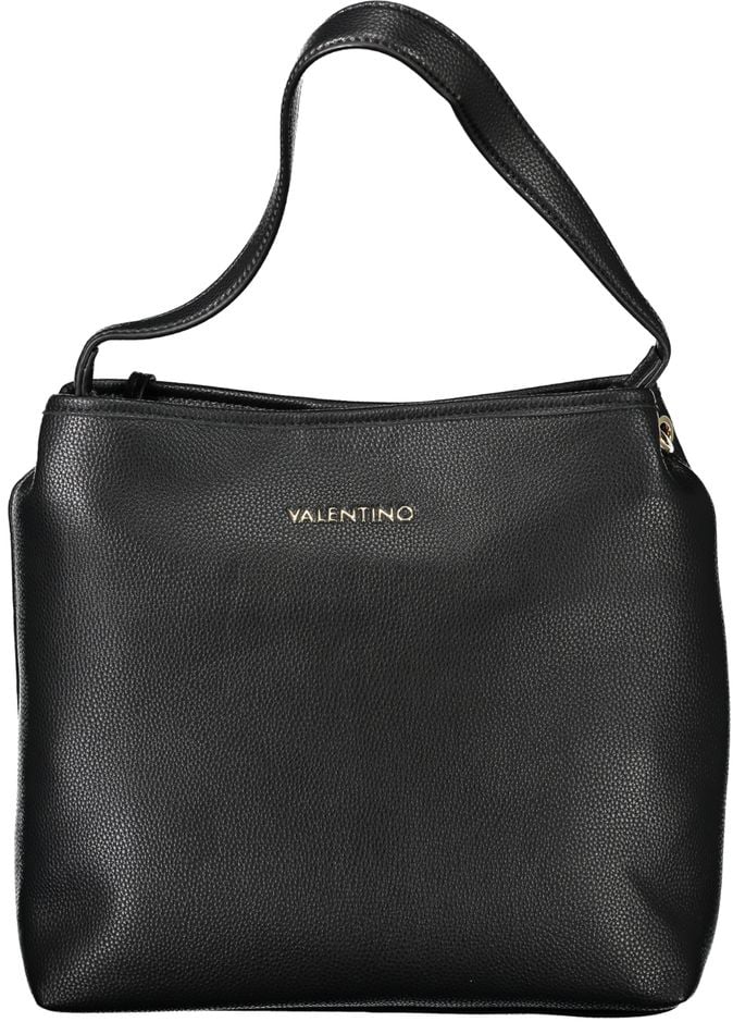 Valentino by Mario Valentino Mario Valentino Black Polyurethane Women's Bag Zwart