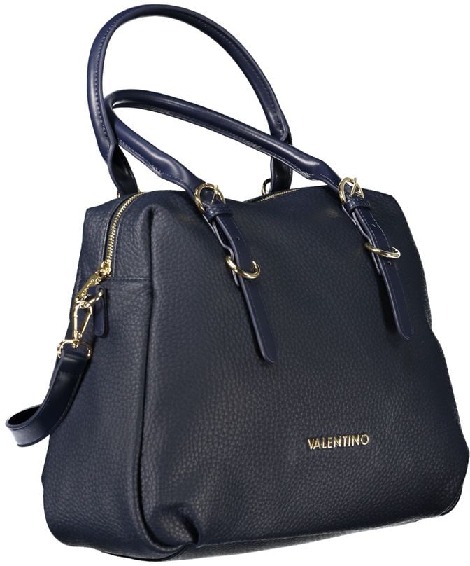 Valentino by Mario Valentino Mario Valentino Blue Polyurethane Women Handbag Beige