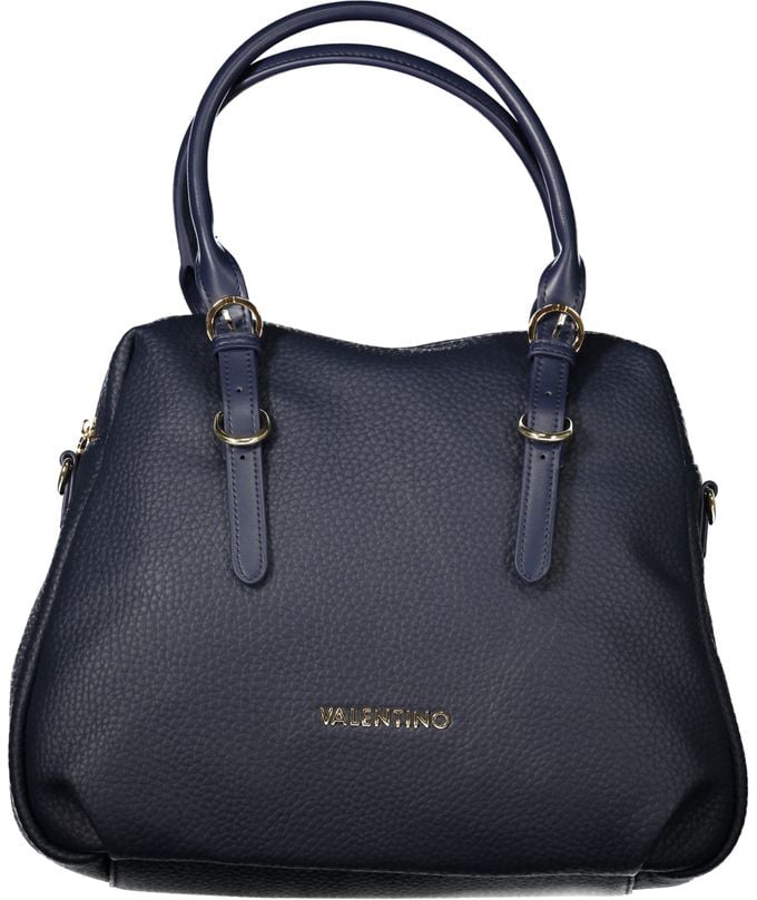 Valentino by Mario Valentino Mario Valentino Blue Polyurethane Women Handbag Beige