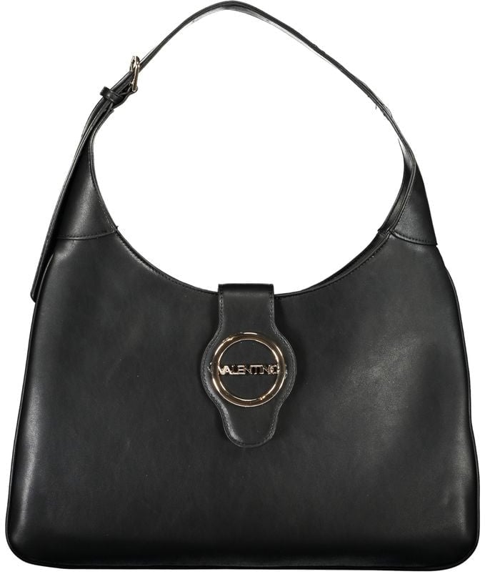 Valentino by Mario Valentino Mario Valentino Black Polyurethane Women Handbag Zwart