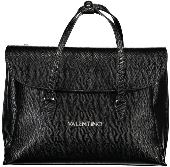 Valentino by Mario Valentino Mario Valentino Black Polyurethane Women Handbag Zwart