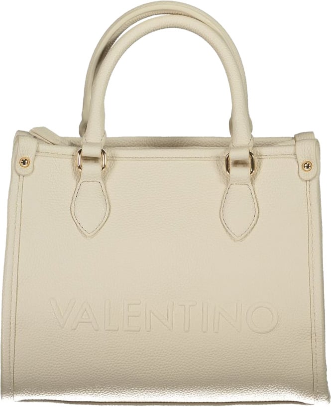 Valentino by Mario Valentino Mario Valentino Beige Polyurethane Women Handbag Zwart