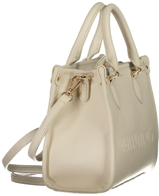 Valentino by Mario Valentino Mario Valentino Beige Polyurethane Women Handbag Zwart