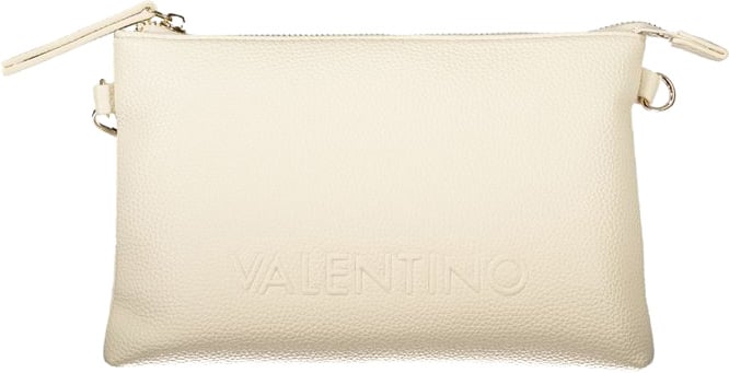 Valentino by Mario Valentino Mario Valentino Beige Polyurethane Women Handbag Zwart
