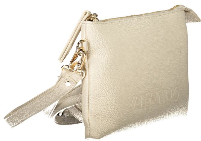 Valentino by Mario Valentino Mario Valentino Beige Polyurethane Women Handbag Zwart