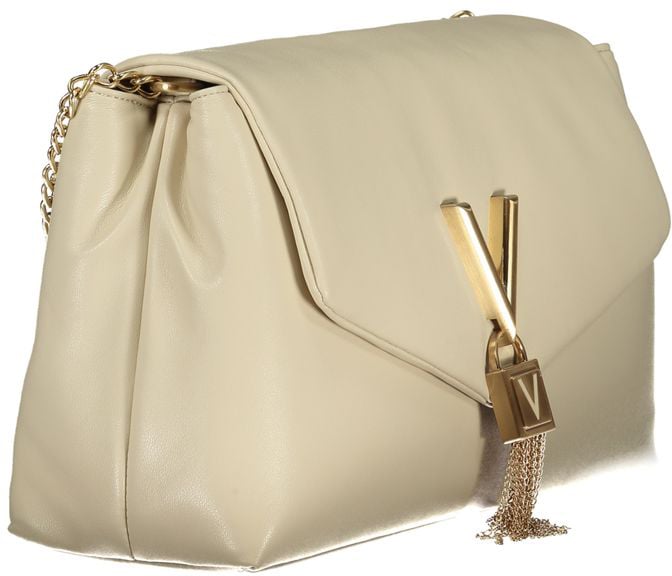 Valentino by Mario Valentino Mario Valentino Beige Polyurethane Women Shoulder Bag Groen