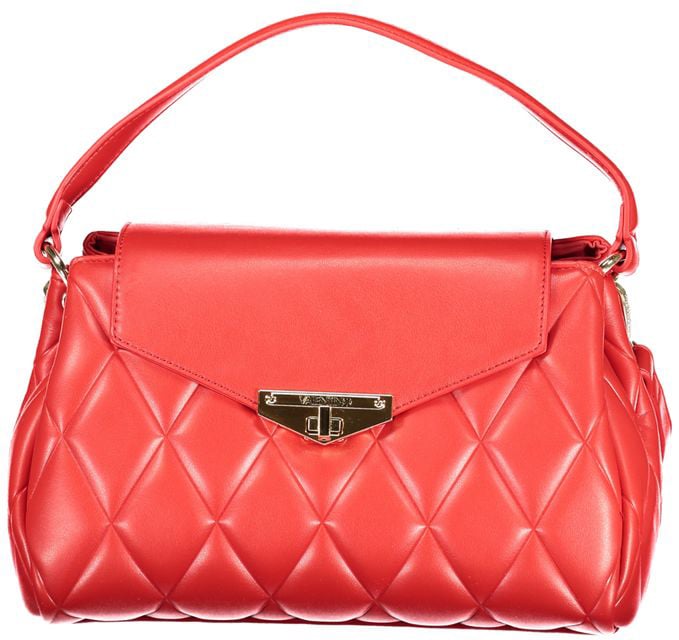 Valentino by Mario Valentino Mario Valentino Rosso Polyurethane Women's Bag with Adjustable Shoulder Strap Rood
