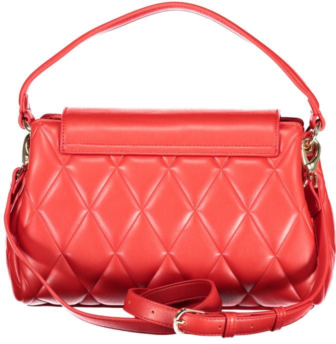 Valentino by Mario Valentino Mario Valentino Rosso Polyurethane Women's Bag with Adjustable Shoulder Strap Rood