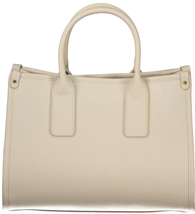 Valentino by Mario Valentino Mario Valentino Beige Polyurethane Women Handbag Maroon