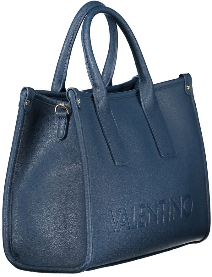 Valentino by Mario Valentino Mario Valentino Blu Polyurethane Women Handbag Zwart