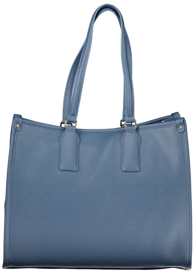 Valentino by Mario Valentino Mario Valentino Blue Polyurethane Women's Bag Zwart