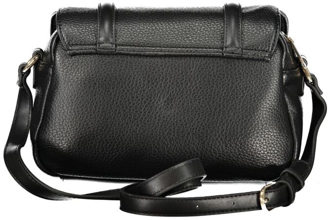 Valentino by Mario Valentino Mario Valentino Black Polyurethane Womens Bag Zwart