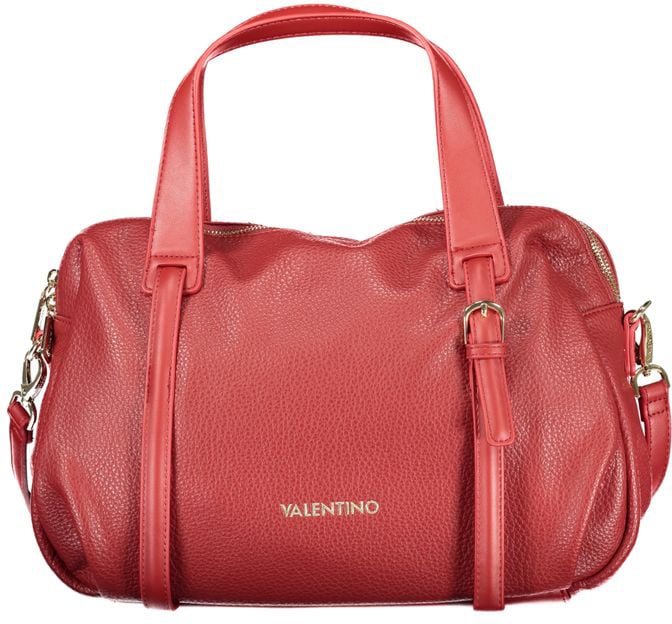 Valentino by Mario Valentino Mario Valentino Red Polyurethane Women Handbag Zwart
