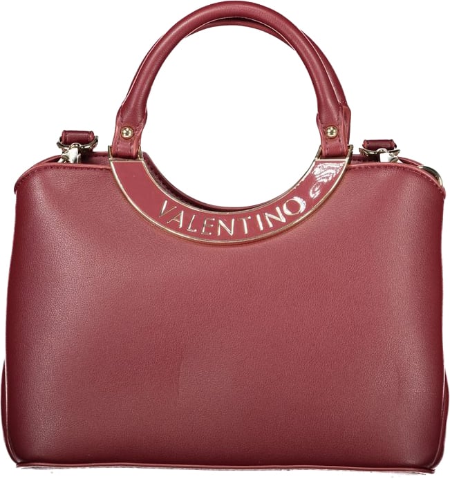 Valentino by Mario Valentino Mario Valentino Red Polyurethane Women Handbag Zwart