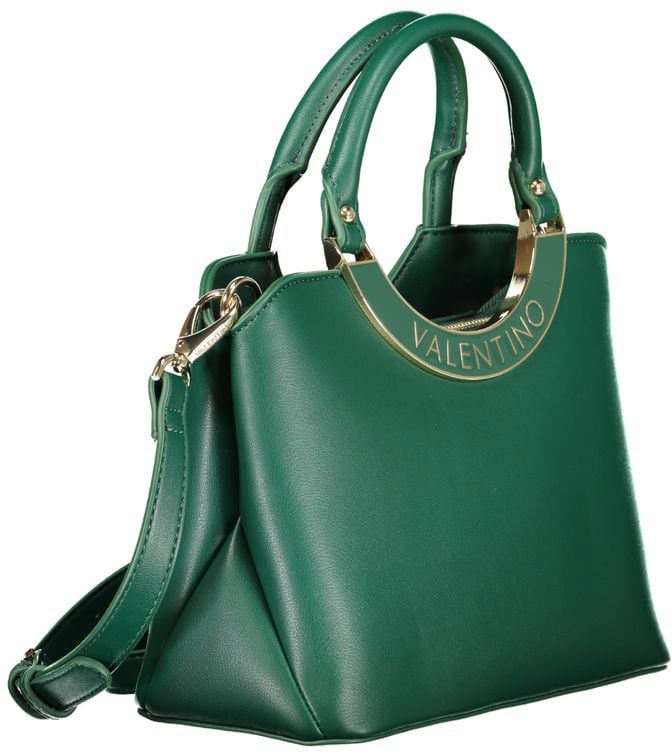 Valentino by Mario Valentino Mario Valentino Verde Polyurethane Women's Bag with Adjustable Shoulder Strap Maroon