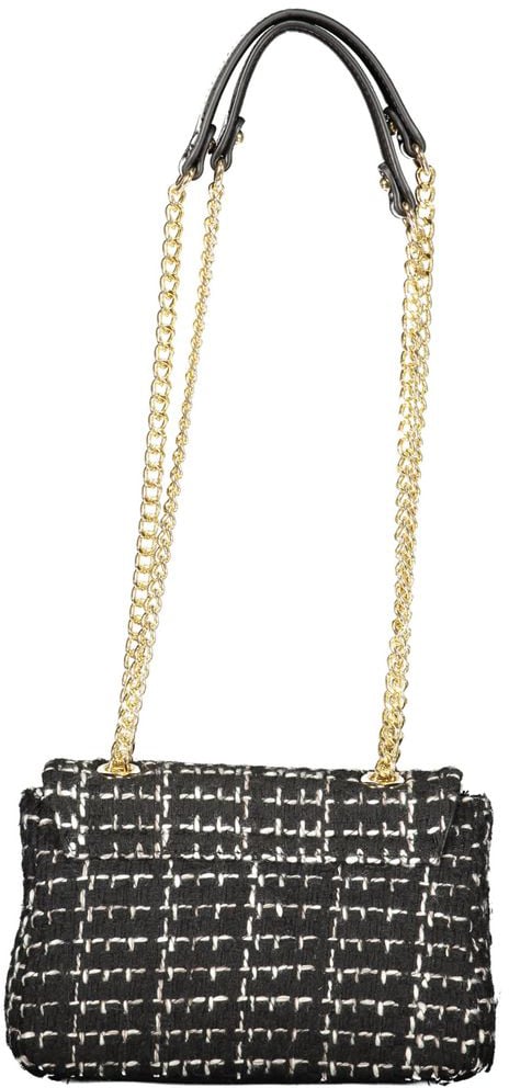 Valentino by Mario Valentino Mario Valentino Black Polyurethane Women Handbag Zwart