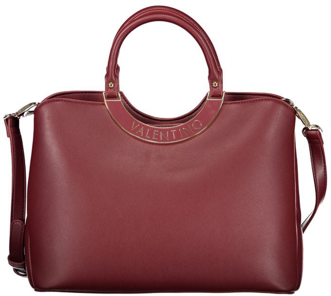 Valentino by Mario Valentino Mario Valentino Red Polyurethane Women Handbag Beige