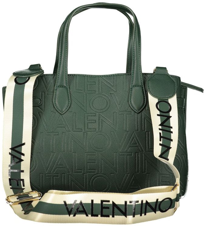 Valentino by Mario Valentino Mario Valentino Verde Polyurethane Women Handbag Zwart