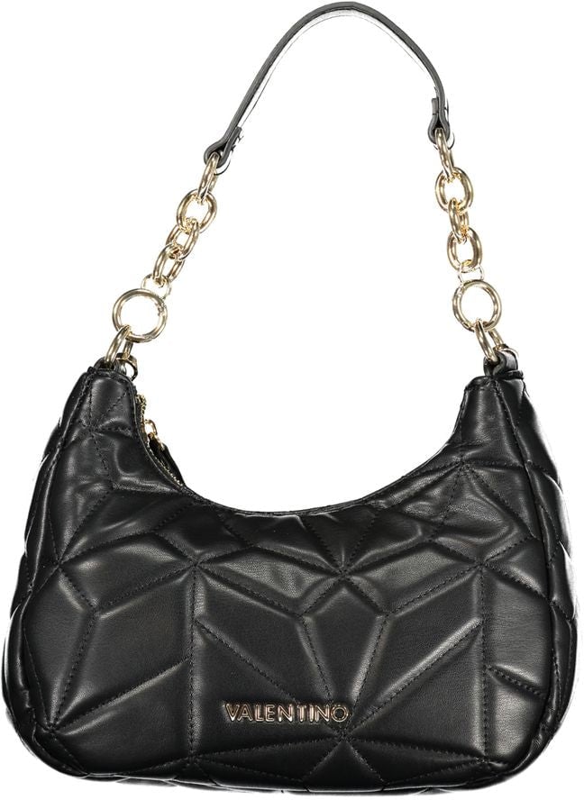 Valentino by Mario Valentino Mario Valentino Black Polyurethane Women Handbag Zwart
