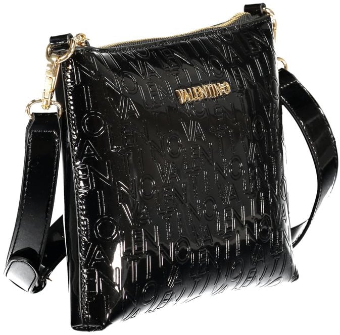 Valentino by Mario Valentino Mario Valentino Black Polyurethane Women's Bag Zwart