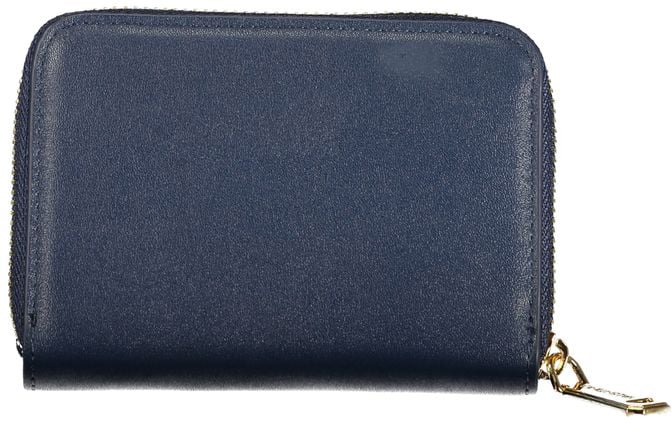 Valentino by Mario Valentino Mario Valentino Blue Polyurethane Women's Wallet Blauw