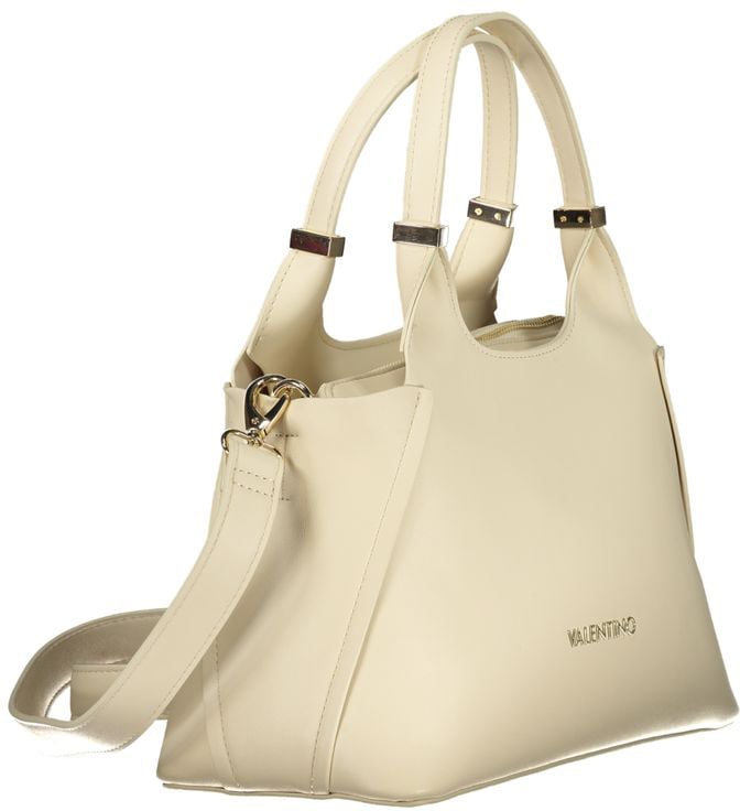 Valentino by Mario Valentino Mario Valentino Beige Polyurethane Women Handbag Beige