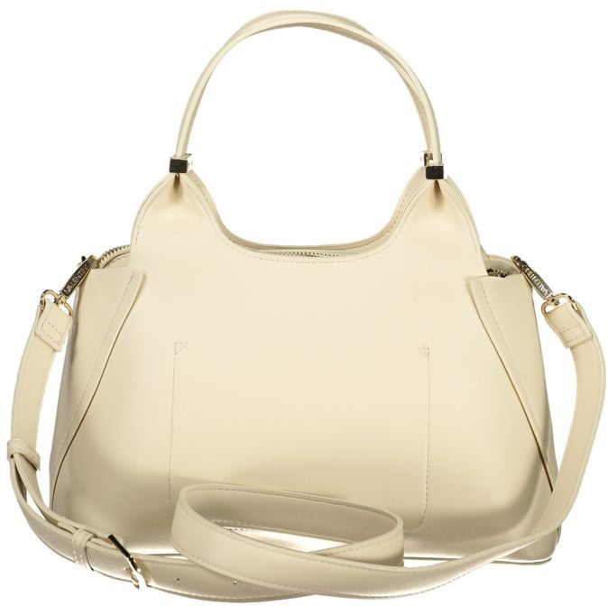 Valentino by Mario Valentino Mario Valentino Beige Polyurethane Women Handbag Beige