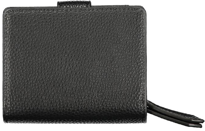 Valentino by Mario Valentino Mario Valentino Black Polyurethane Women Wallet Zwart