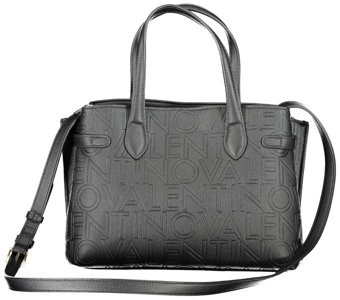 Valentino by Mario Valentino Mario Valentino Black Polyurethane Women Handbag Zwart