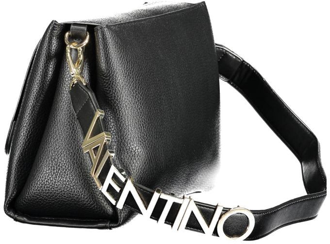 Valentino by Mario Valentino Mario Valentino Nero Polyurethane Women Handbag Zwart