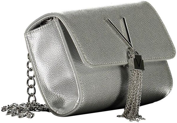 Valentino by Mario Valentino Mario Valentino Silver Polyurethane Women Bag Grijs
