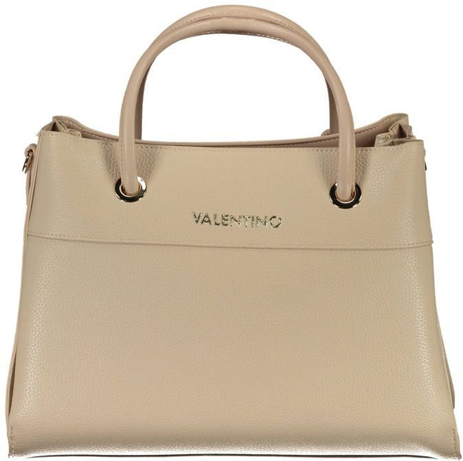 Valentino by Mario Valentino Mario Valentino Beige Polyurethane Women's Bag with Handles and Compartments Beige