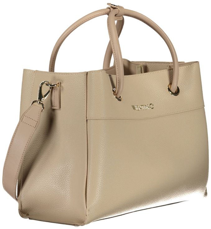 Valentino by Mario Valentino Mario Valentino Beige Polyurethane Women's Bag with Handles and Compartments Beige