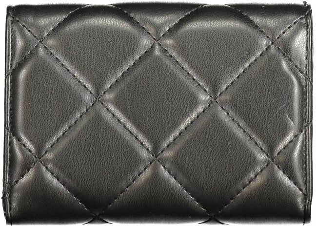 Valentino by Mario Valentino Mario Valentino Black Polyurethane Women's Wallet Zwart