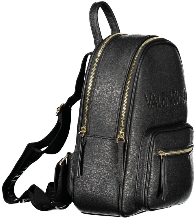 Valentino by Mario Valentino Mario Valentino Nero Poliuretano Women Backpack Zwart