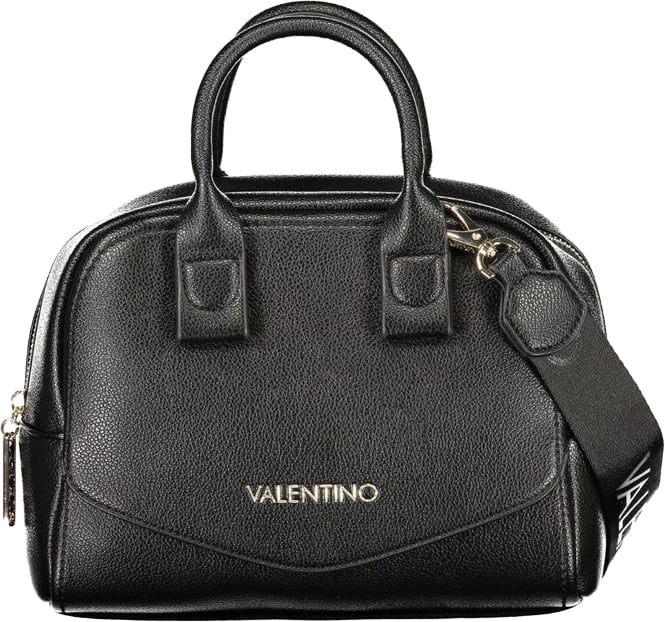 Valentino by Mario Valentino Mario Valentino Black Synthetic Leather Women's Bag with Shoulder Strap Zwart