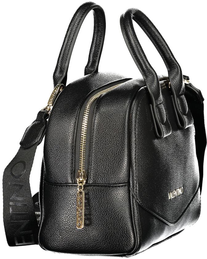 Valentino by Mario Valentino Mario Valentino Black Synthetic Leather Women's Bag with Shoulder Strap Zwart