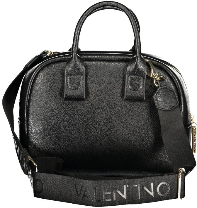 Valentino by Mario Valentino Mario Valentino Black Synthetic Leather Women's Bag with Shoulder Strap Zwart