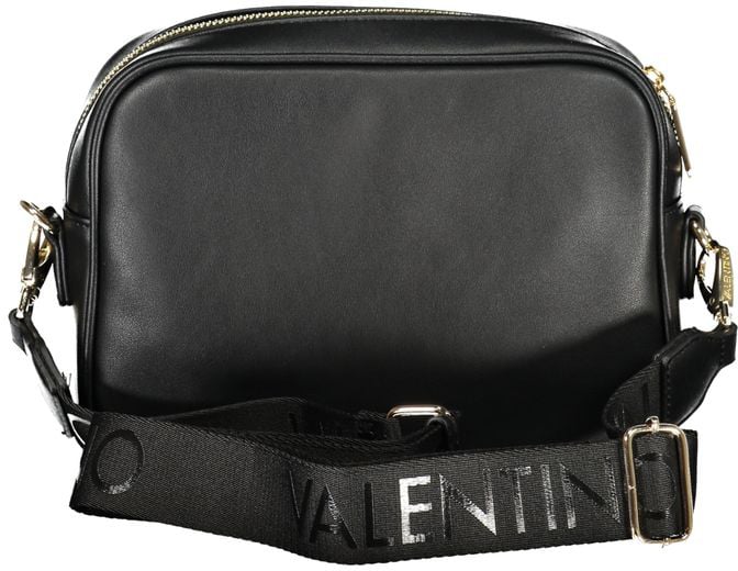 Valentino by Mario Valentino Mario Valentino Black Polyurethane Women's Bag Zwart