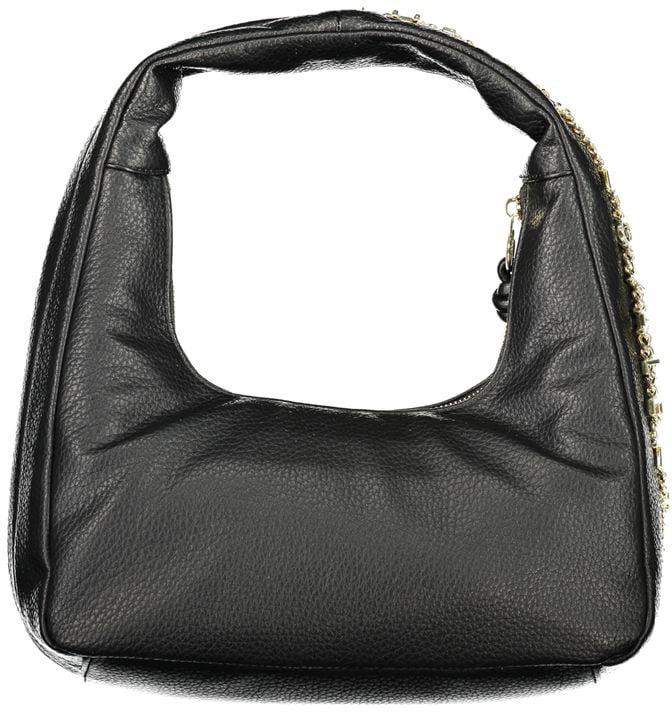 Valentino by Mario Valentino Mario Valentino Black Polyurethane Women's Bag Zwart
