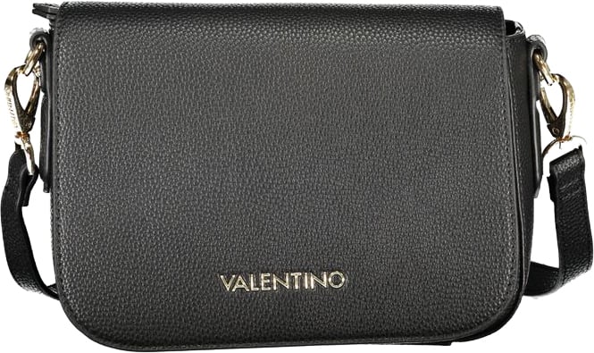 Valentino by Mario Valentino Mario Valentino Black Polyurethane Women's Bag Zwart
