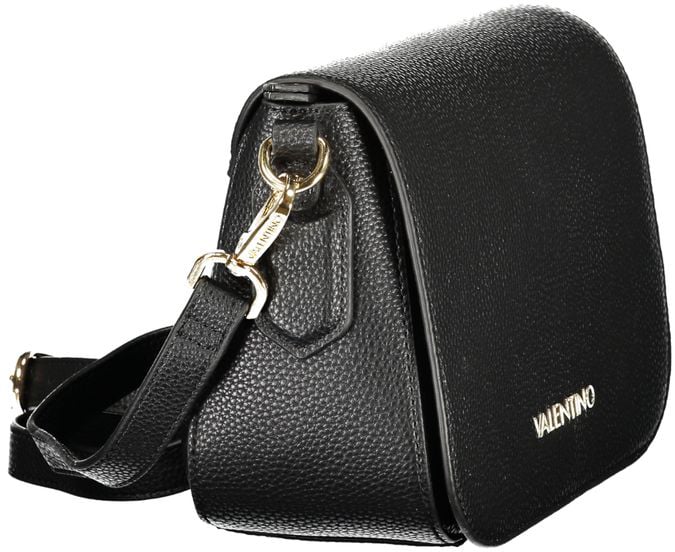 Valentino by Mario Valentino Mario Valentino Black Polyurethane Women's Bag Zwart